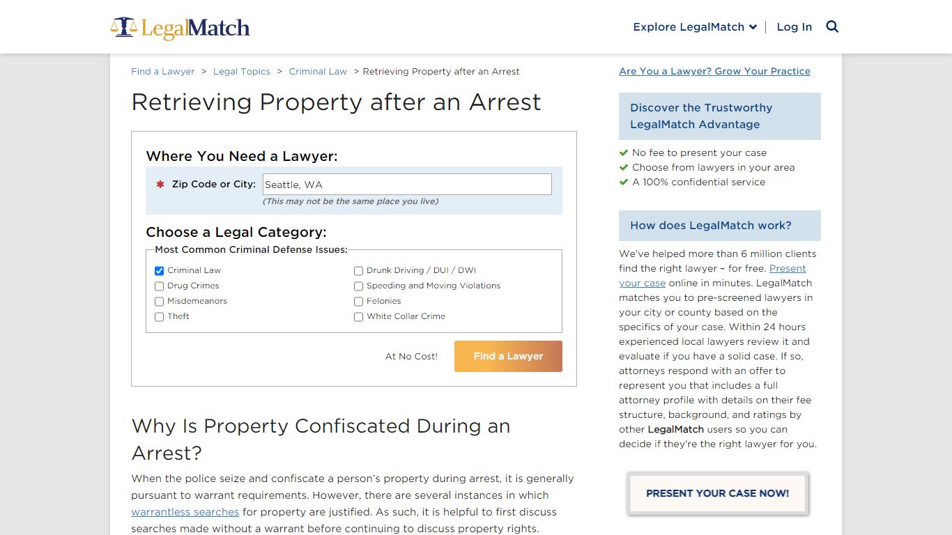 How to Retrieve Personal Property after an Arrest? | LegalMatch